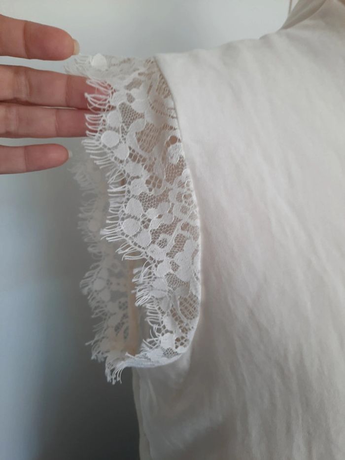 Blouse blanche Le Temps des Cerises 🍒 36 #lora11femme36 - photo numéro 3