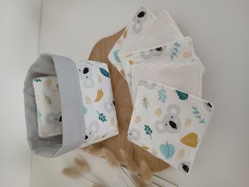 Panier de 10 lingettes lavables