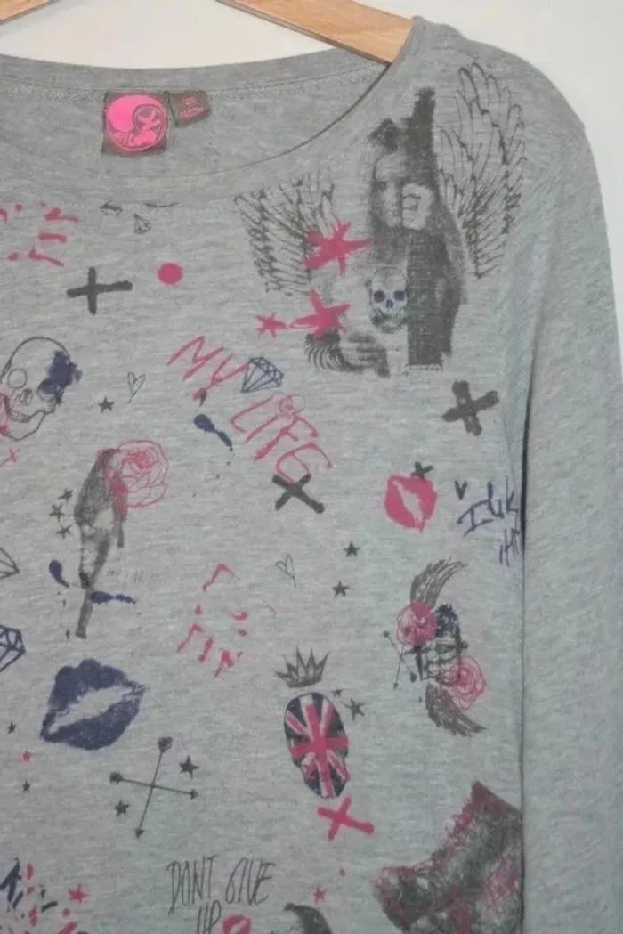 Tee-shirt gris Bilook de Kiabi 10 ans - photo numéro 2