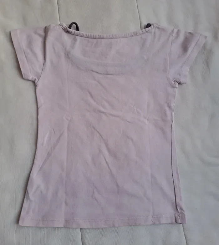T-shirt rose, avec petites bretelles - photo numéro 2