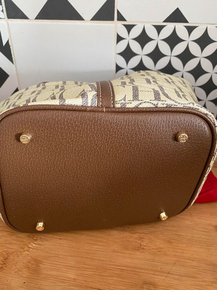 Sac à main jacquard lettres avec cadenas - photo numéro 5