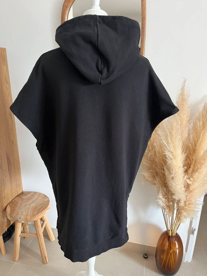 Sweat à capuche sans manches noir Minette - photo numéro 5