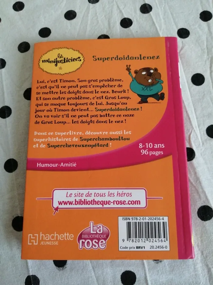 Livre superdoidanlenez les minisjusticiers / la bibliothèque rose / (8-10ans) - photo numéro 4