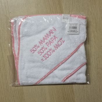 Sortie de bain bébé cape de bain serviette bebe cadeau naissance
