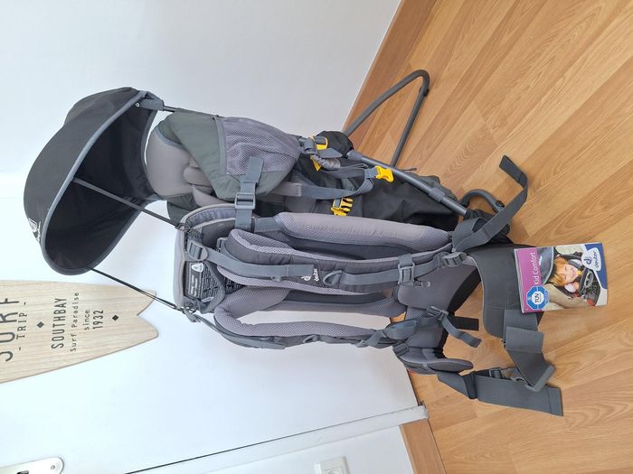 sac porte bébé deuter kid confort 1 plus avec étriers repose-pieds