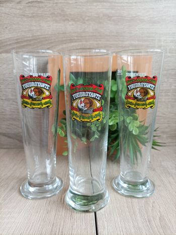 Lot 3 verres foudroyante