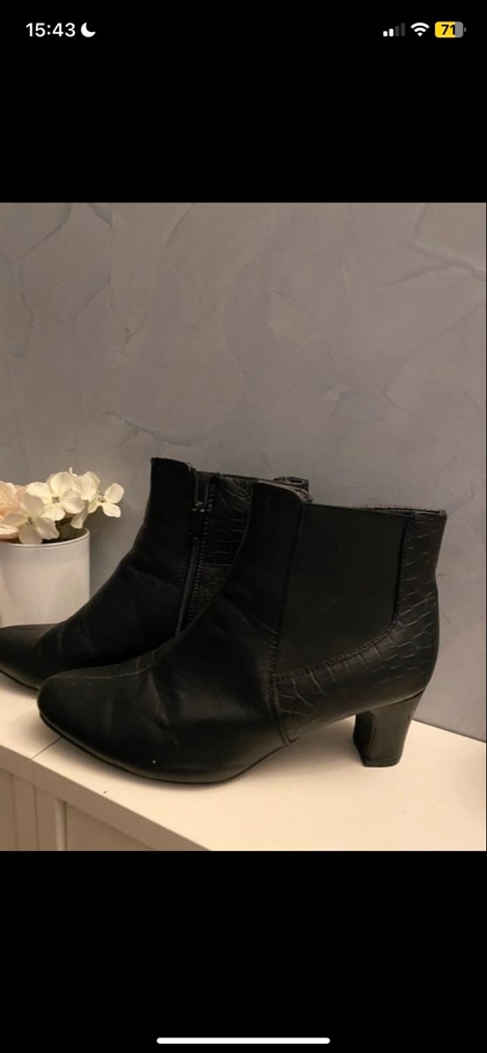 Bottines à talon noires - photo numéro 2