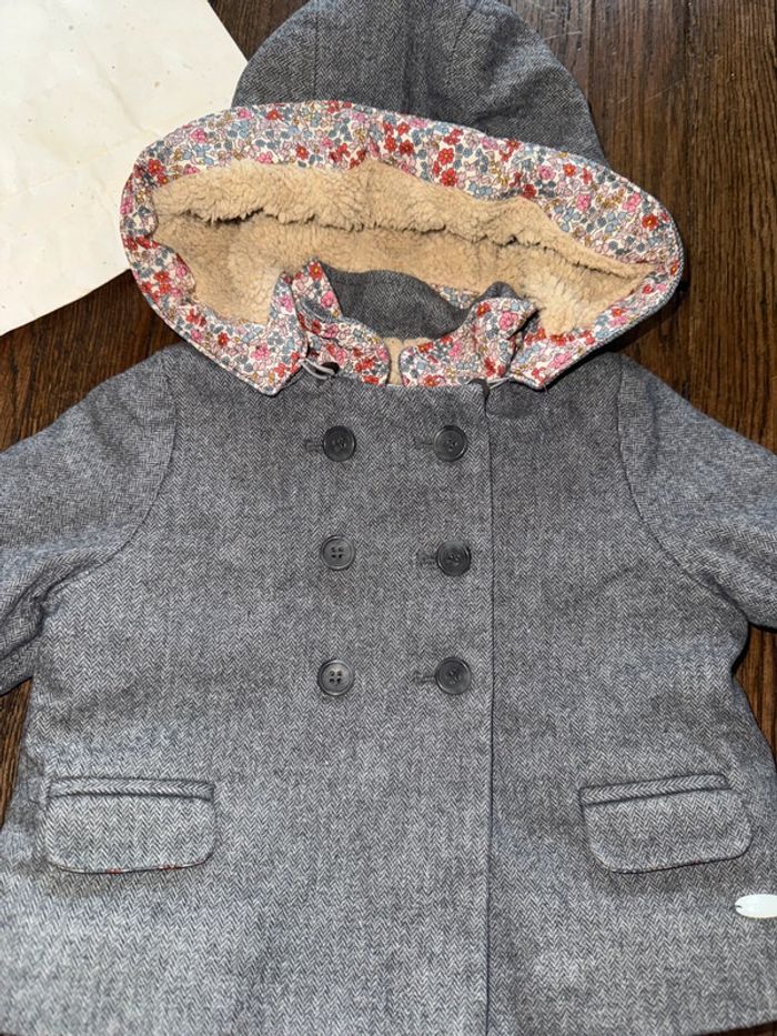 Manteau Cyrillus détails liberty 9 mois - photo numéro 2