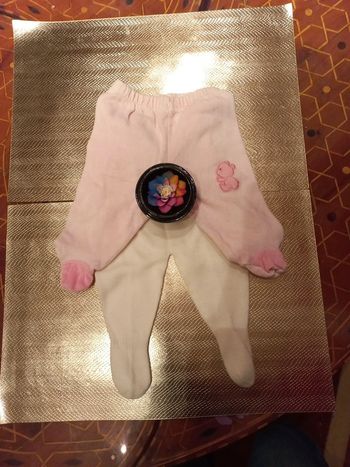 LOT 2 pantalons chauds laine velour 1 mois