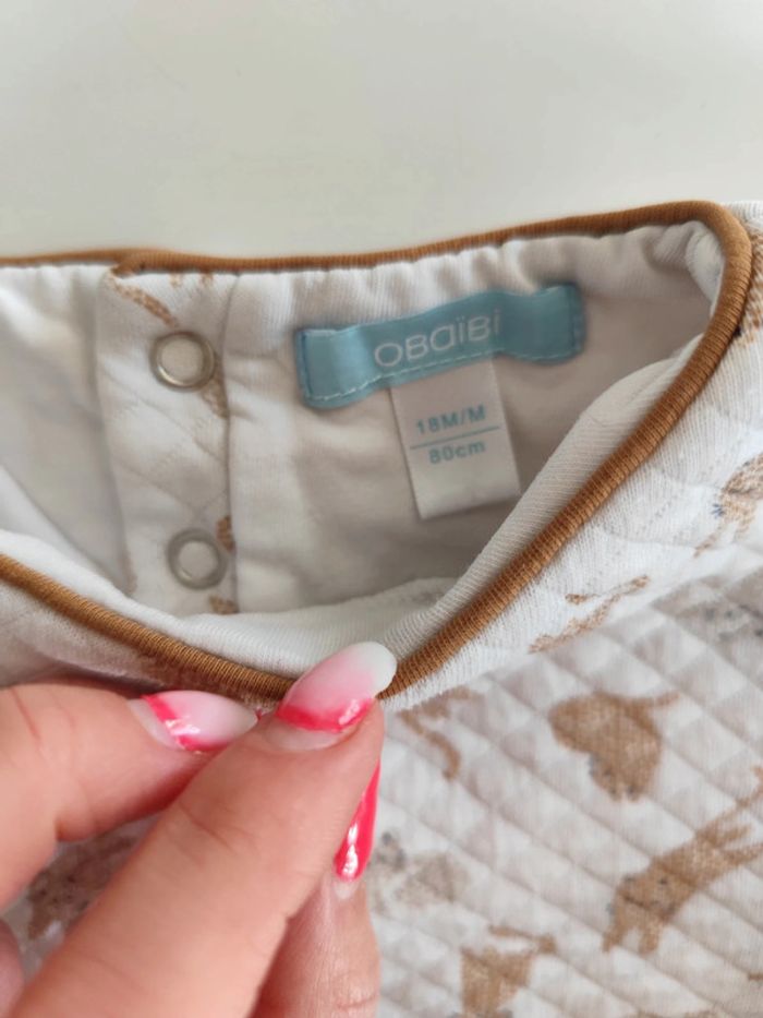 Ensemble pull et short Obaibi 18 mois - photo numéro 2