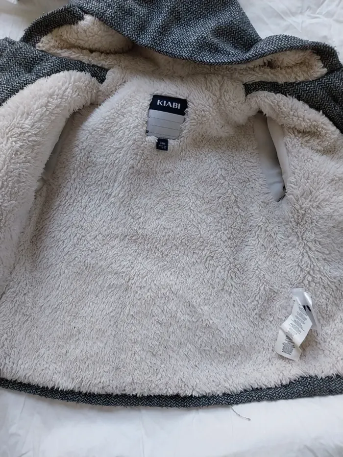 Manteau fourré fille 24 mois Kiabi - photo numéro 3
