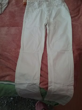 Pantalon toile blanc