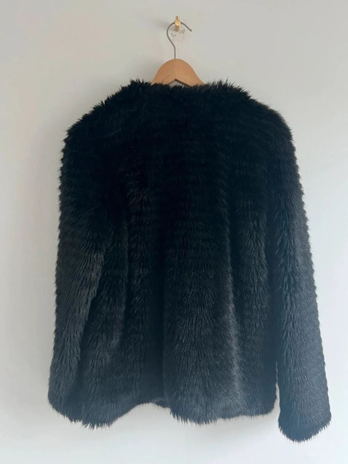 Manteau fourrure noire Pimkie - photo numéro 2