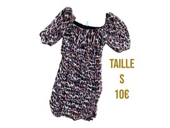 Robe léopard Only épaules dénudées taille S neuve sans étiquette