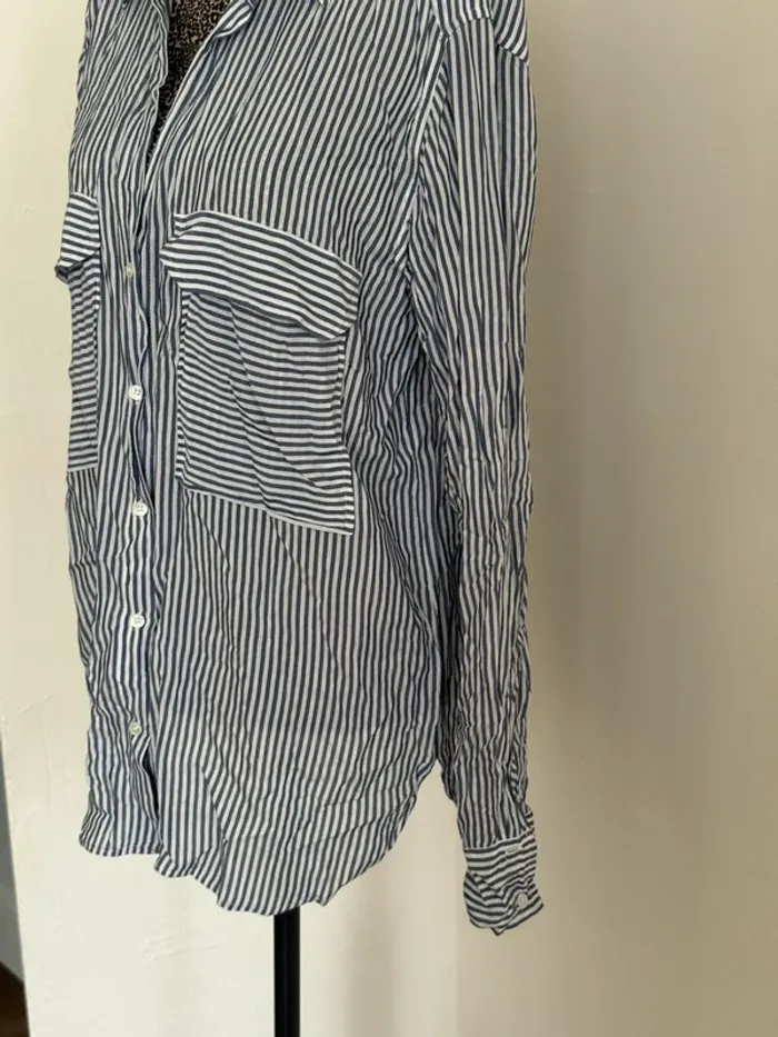 Chemise légère rayée Zara – Taille L – Très bon état - photo numéro 3