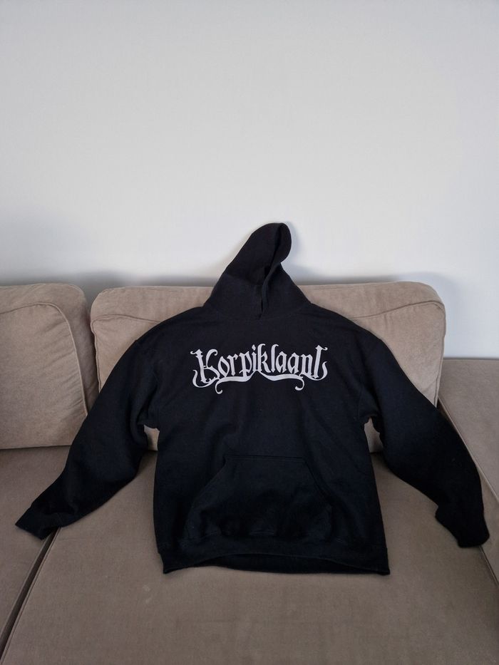 Sweat homme noir avec inscription blanche, Gildan - photo numéro 6