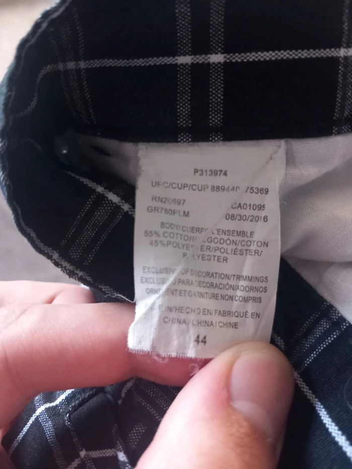 Short Oversized Dickies Vintage Bleu à carreaux (N°18) - photo numéro 10