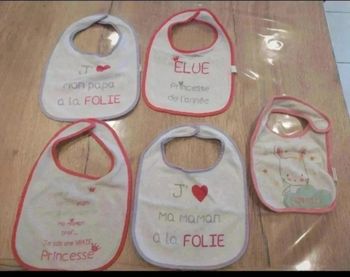 lot de 5 bavoirs