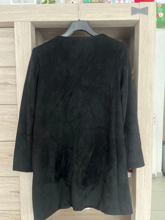 Veste noir style daim taille M - photo numéro 4