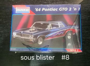 Maquette '64 pontiac g.t.o 2'n 1 monogram (neuve scellée) 1:24