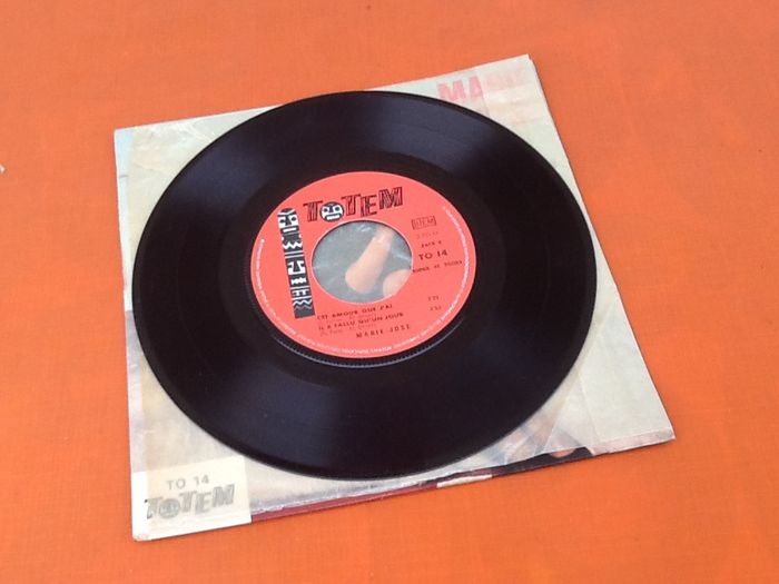 Vinyle 45 tours Marie-José Si tu m' écrivais (1966) TO 14 TOTEM - photo numéro 4