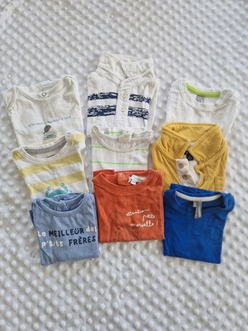Lots t-shirts 6 mois