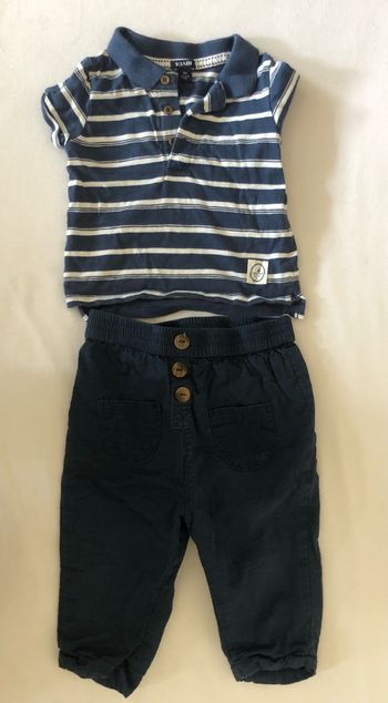 Ensemble T-shirt + pantalon 9 mois