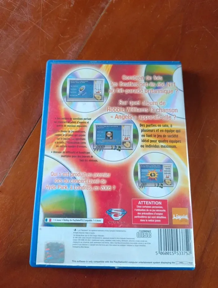 Jeux PS2 : collection quizz musique - photo numéro 2