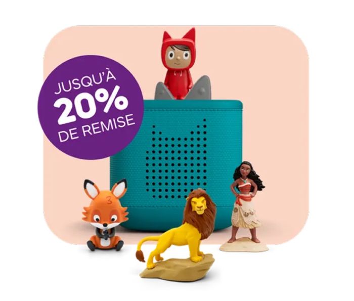 Code promo -15 € sur tonies.com