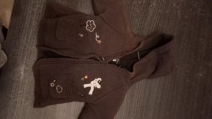 Gilet sgmj 6 mois fille hiver