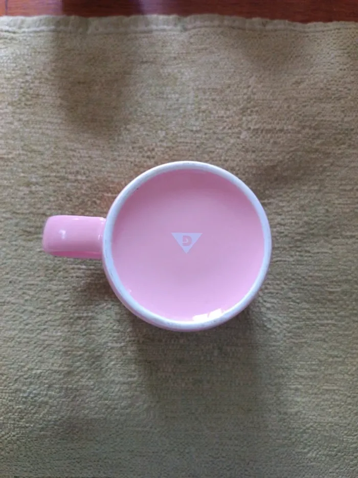 Tasse rose Happy Bad Morning 9.5 cm. - photo numéro 3
