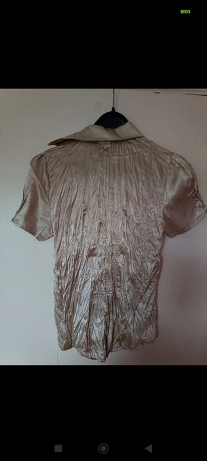 Chemisier en satin bien habillé - taille L/XL - neuf - photo numéro 2