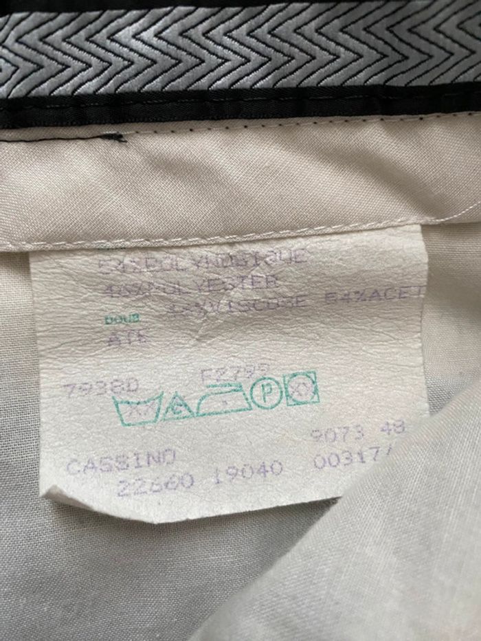 pantalon de costume, à plis et à jambe large sans marque - photo numéro 4