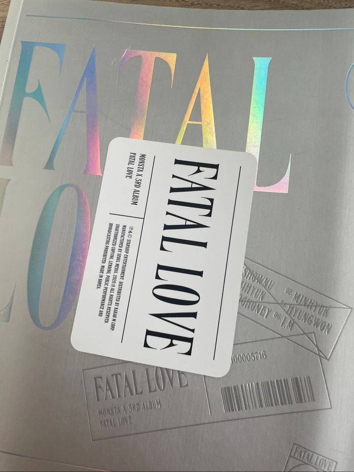 album fatal love monsta x - photo numéro 3
