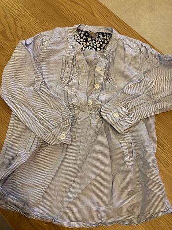 Tunique rayée bleue