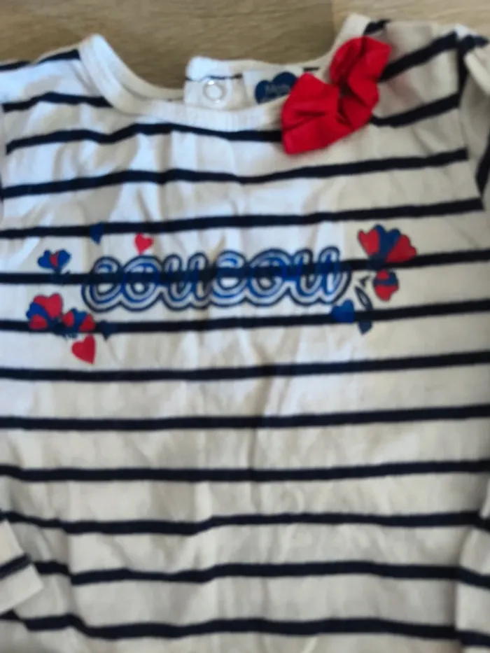 Jolie robe manches longues taille 24 mois marque mots d'enfants - photo numéro 2