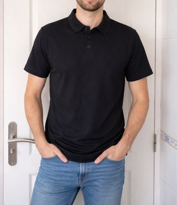 Neuf polo noir homme fincut taille S/36