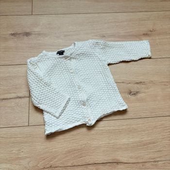 Gilet bébé crème Kiabi 9 mois
