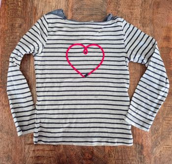 Blouse longue manche marinière 5 ans