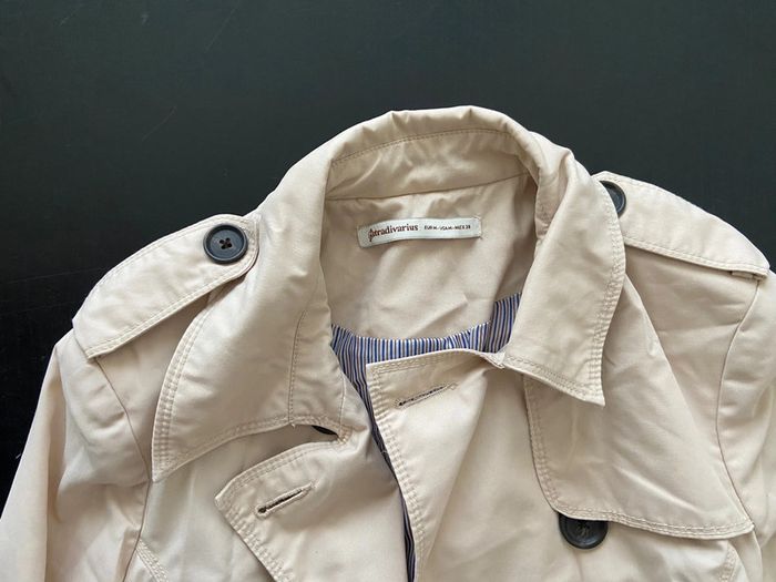 Trench court beige / Taille M - photo numéro 13