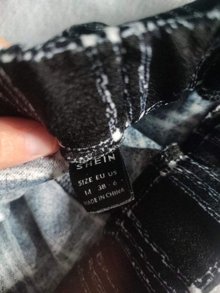 Pantalon a carreaux taille élastique 38 - photo numéro 3