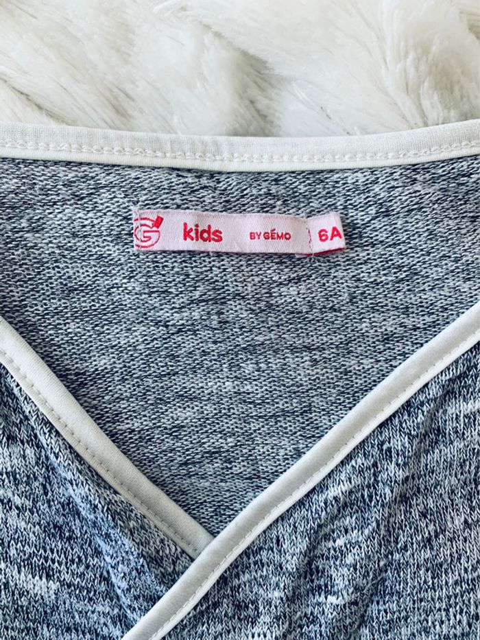 Gilet fin asymétrique avec liseré blanc - photo numéro 4