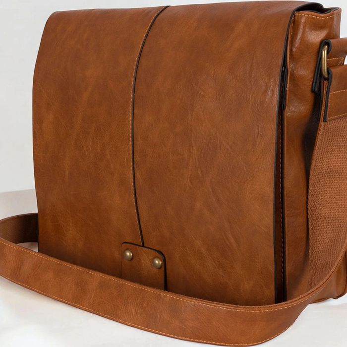 sac bandoulière,sac de travail
, malette aspect cuir - photo numéro 5