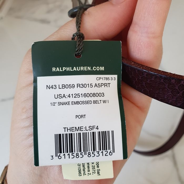 Ceinture en cuir femme Ralph Lauren XL - photo numéro 4