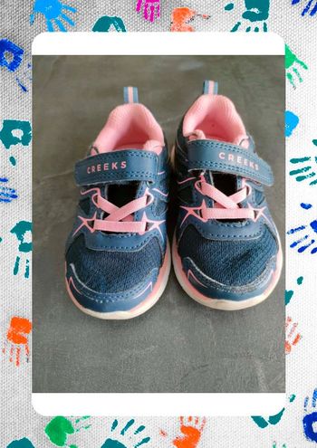 Baskets CREEKS  rose/ bleu taille 23
