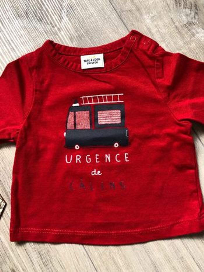 T-shirt TAO 3 mois manches longues - photo numéro 2