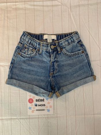 Short en jean 18 mois Zara neuf