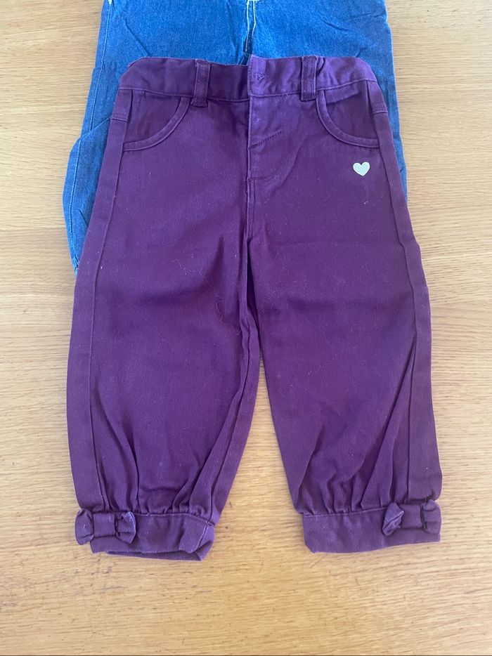 Lot 3 pantalons 18 mois fille - photo numéro 3