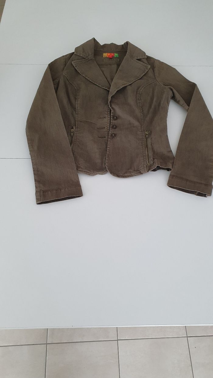 Veste kaki neuve Lulu Castagnette en s - photo numéro 5