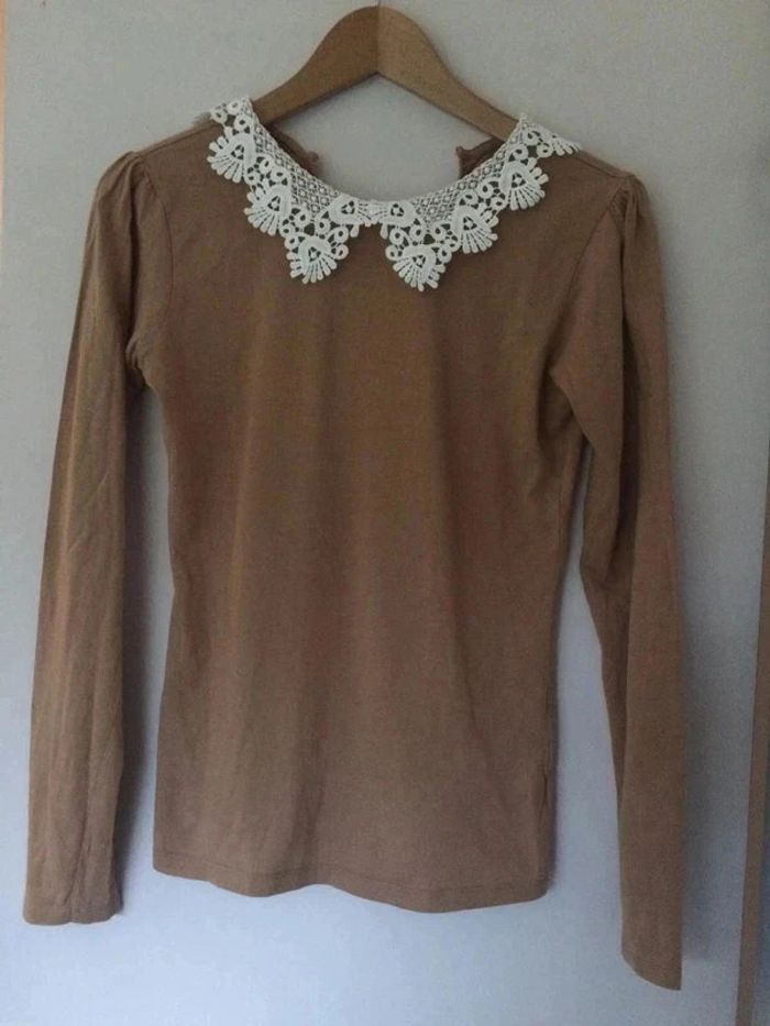 T-shirt col claudine 36